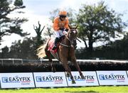 28 July 2021; Annie G, with Darragh O'Keeffe up, clear the last on their way to winning the Tote+ Placeport Pays More Novice Hurdle during day three of the Galway Races Summer Festival at Ballybrit Racecourse in Galway. Photo by David Fitzgerald/Sportsfile