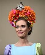 29 July 2021; Racegoer Catherine Furlong, from Wexford, prior to racing on day four of the Galway Races Summer Festival at Ballybrit Racecourse in Galway. Photo by David Fitzgerald/Sportsfile