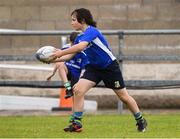 30 July 2021; Tom Moran, age 10, in action during the Bank of Ireland Leinster Rugby Summer Camp at Navan RFC in Navan, Meath. Photo by Matt Browne/Sportsfile