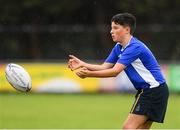 30 July 2021; Cormac Fagan, age 12, in action during the Bank of Ireland Leinster Rugby Summer Camp at Navan RFC in Navan, Meath. Photo by Matt Browne/Sportsfile