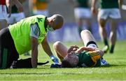 25 July 2021; Tommy Walsh of Kerry receives medical attention for an injury during the Munster GAA Football Senior Championship Final match between Kerry and Cork at Fitzgerald Stadium in Killarney, Kerry. Photo by Piaras Ó Mídheach/Sportsfile