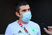 6 August 2021; Team Ireland boxing high performance director Bernard Dunne during a media conference in the Olympic Village during the 2020 Tokyo Summer Olympic Games in Tokyo, Japan. Photo by Stephen McCarthy/Sportsfile