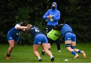 7 August 2021; Lineout Coach and Assistant manager Maz Reilly during a Leinster Rugby women's training session at Kings Hospital in Lucan, Dublin. Photo by Harry Murphy/Sportsfile