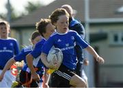 13 August 2021; Odhran Doyle, age 10, in action during the Bank of Ireland Leinster Rugby Summer Camp at Tullow RFC in Tullow, Carlow. Photo by Matt Browne/Sportsfile