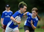 13 August 2021; Joshua Madden, age 10, in action during the Bank of Ireland Leinster Rugby Summer Camp at Tallaght RFC in Dublin. Photo by Seb Daly/Sportsfile