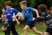 17 August 2021; Darragh O'Neill, age 10, in action during the Bank of Ireland Leinster Rugby Summer Camp at Dundalk RFC in Dundalk. Photo by Matt Browne/Sportsfile