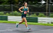 21 August 2021; Caitriona Jennings of Ireland competing in the Irish National 50 kilometre and 100 kilometre Championships, incorporating the Anglo Celtic Plate, at Mondello Park in Naas, Kildare. Photo by Brendan Moran/Sportsfile