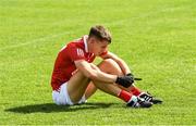 21 August 2021; Fionn Crowley of Cork after the 2021 Electric Ireland GAA Football All-Ireland Minor Championship Semi-Final match between Cork and Tyrone at Bord Na Mona O'Connor Park in Tullamore, Offaly. Photo by Matt Browne/Sportsfile