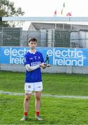 21 August 2021; Daniel Walsh of Cork with his player of the match trophy after the 2021 Electric Ireland GAA Football All-Ireland Minor Championship Semi-Final match between Cork and Tyrone at Bord Na Mona O'Connor Park in Tullamore, Offaly. Photo by Matt Browne/Sportsfile