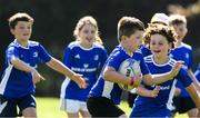 24 August 2021; Darragh O'Loughlin, age 7, in action during the Bank of Ireland Leinster Rugby Summer Camp at Cill Dara RFC in Kildare. Photo by Matt Browne/Sportsfile