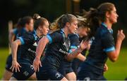 25 August 2021; Elise O’Byrne-White, centre, during a Leinster Rugby Womens training session at Kings Hospital in Lucan, Dublin. Photo by Harry Murphy/Sportsfile
