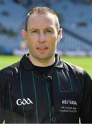 28 August 2021; Referee Derek O'Mahoney before the Electric Ireland GAA Football All-Ireland Minor Championship Final match between Meath and Tyrone at Croke Park in Dublin. Photo by Ray McManus/Sportsfile