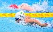 30 August 2021; Nicole Turner of Ireland, centre, on her way to finishing second in the Women's S6 50 metre butterfly final at the Tokyo Aquatic Centre on day six during the Tokyo 2020 Paralympic Games in Tokyo, Japan. Photo by Sam Barnes/Sportsfile