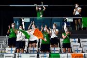 30 August 2021; Team Ireland, including Ellen Keane bottom right, celebrate as team-mate Nicole Turner secures a silver medal in the Women's S6 50 metre butterfly final at the Tokyo Aquatic Centre on day six during the Tokyo 2020 Paralympic Games in Tokyo, Japan. Photo by David Fitzgerald/Sportsfile