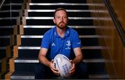 30 August 2021; Head coach Phil De Barra during a Leinster Rugby Women’s Press Conference at Leinster HQ in Belfield, Dublin. Photo by Harry Murphy/Sportsfile