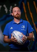 30 August 2021; Head coach Phil De Barra during a Leinster Rugby Women’s Press Conference at Leinster HQ in Belfield, Dublin. Photo by Harry Murphy/Sportsfile