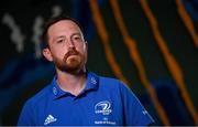 30 August 2021; Head coach Phil De Barra during a Leinster Rugby Women’s Press Conference at Leinster HQ in Belfield, Dublin. Photo by Harry Murphy/Sportsfile