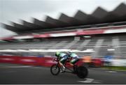 31 August 2021; Eve McCrystal, pilot, and Katie George Dunlevy, stoker, both of Ireland, competing in the Women's B Time Trial at the Fuji International Speedway on day seven during the Tokyo 2020 Paralympic Games in Shizuoka, Japan. Photo by David Fitzgerald/Sportsfile