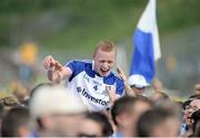 21 July 2013; Monaghan's Colin Walshe is carried shoulder high after the match. Ulster GAA Football Senior Championship Final, Donegal v Monaghan, St Tiernach's Park, Clones, Co. Monaghan. Picture credit: Brian Lawless / SPORTSFILE