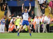 21 July 2013; Paul Finlay, Monaghan, celebrates at the final whistle. Ulster GAA Football Senior Championship Final, Donegal v Monaghan, St Tiernach's Park, Clones, Co. Monaghan. Picture credit: Daire Brennan / SPORTSFILE