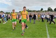 21 July 2013; Donegal's Michael Murphy and Anthony Thompson after the match. Ulster GAA Football Senior Championship Final, Donegal v Monaghan, St Tiernach's Park, Clones, Co. Monaghan. Picture credit: Brian Lawless / SPORTSFILE