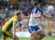 21 July 2013; Neil McAdam, Monaghan, in action against Colm McFadden, Donegal. Ulster GAA Football Senior Championship Final, Donegal v Monaghan, St Tiernach's Park, Clones, Co. Monaghan. Picture credit: Brian Lawless / SPORTSFILE