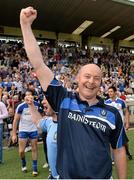 21 July 2013; Monaghan manager Malachy O'Rourke celebrates at the end of the game. Ulster GAA Football Senior Championship Final, Donegal v Monaghan, St Tiernach's Park, Clones, Co. Monaghan. Picture credit: Oliver McVeigh / SPORTSFILE