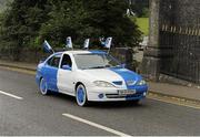 21 July 2013; Monaghan supporters make their way into Clones ahead of the match. Ulster GAA Football Senior Championship Final, Donegal v Monaghan, St Tiernach's Park, Clones, Co. Monaghan. Picture credit: Daire Brennan / SPORTSFILE