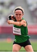 4 September 2021; Mary Fitzgerald of Ireland warms up before competing in the F40 Women's Shot Put final at the Olympic Stadium on day eleven during the Tokyo 2020 Paralympic Games in Tokyo, Japan. Photo by Sam Barnes/Sportsfile