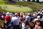 5 September 2021; A general view of the gallery on the 17th green during the morning foursomes match between Anna Nordqvist and Matilda Castren of Team Europe and Lizette Salas and Jennifer Kupcho of Team USA on day two of the Solheim Cup at the Inverness Club in Toledo, Ohio, USA. Photo by Brian Spurlock/Sportsfile