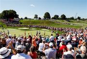 5 September 2021; A general view of the gallery on the 17th green during the morning foursomes match between Anna Nordqvist and Matilda Castren of Team Europe and Lizette Salas and Jennifer Kupcho of Team USA on day two of the Solheim Cup at the Inverness Club in Toledo, Ohio, USA. Photo by Brian Spurlock/Sportsfile