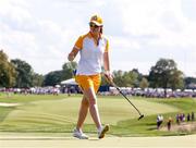 5 September 2021; Leona Maguire of Team Europe reacts to making a putt on the 13th green during the afternoon fourballs match with Mel Reid against Lizette Salas and Jennifer Kupcho of Team USA on day two of the Solheim Cup at the Inverness Club in Toledo, Ohio, USA. Photo by Brian Spurlock/Sportsfile