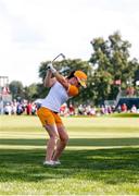 5 September 2021; Leona Maguire of Team Europe plays out of the rough on the 14th green during the afternoon fourballs match with Mel Reid against Lizette Salas and Jennifer Kupcho of Team USA on day two of the Solheim Cup at the Inverness Club in Toledo, Ohio, USA. Photo by Brian Spurlock/Sportsfile