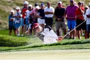 5 September 2021; Jennifer Kupcho of Team USA plays out of a bunker on the 13th green during the afternoon fourballs on day two of the Solheim Cup at the Inverness Club in Toledo, Ohio, USA. Photo by Brian Spurlock/Sportsfile