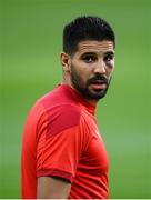 6 September 2021; Aleksandar Mitrovic during a Serbia training session at the Aviva Stadium in Dublin. Photo by Stephen McCarthy/Sportsfile