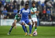 3 September 2021; Babatunde Owolabi of Finn Harps during the SSE Airtricity League Premier Division match between Finn Harps and Shamrock Rovers at Finn Park in Ballybofey, Donegal. Photo by Ben McShane/Sportsfile