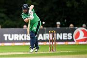 10 September 2021; Paul Stirling of Ireland during match two of the Dafanews International Cup ODI series between Ireland and Zimbabwe at Stormont in Belfast. Photo by Ramsey Cardy/Sportsfile