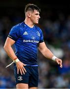 10 September 2021; Dan Sheehan of Leinster during the Bank of Ireland Pre-Season Friendly match between Leinster and Harlequins at Aviva Stadium in Dublin. Photo by Brendan Moran/Sportsfile