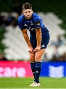 10 September 2021; Ross Byrne of Leinster during the Bank of Ireland Pre-Season Friendly match between Leinster and Harlequins at Aviva Stadium in Dublin. Photo by Brendan Moran/Sportsfile