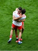 11 September 2021; Darren McCurry, left, and Conor Meyler of Tyrone celebrate after the GAA Football All-Ireland Senior Championship Final match between Mayo and Tyrone at Croke Park in Dublin. Photo by Daire Brennan/Sportsfile