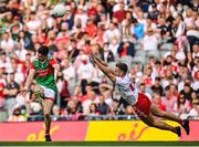 11 September 2021; Conor Loftus of Mayo in action against Niall Sludden of Tyrone during the GAA Football All-Ireland Senior Championship Final match between Mayo and Tyrone at Croke Park in Dublin. Photo by Seb Daly/Sportsfile