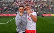 11 September 2021; Ronan O'Neill, left, and Conn Kilpatrick of Tyrone celebrate following the GAA Football All-Ireland Senior Championship Final match between Mayo and Tyrone at Croke Park in Dublin. Photo by Stephen McCarthy/Sportsfile