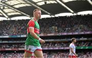 11 September 2021; Ryan O'Donoghue of Mayo during the pre-match parade before the GAA Football All-Ireland Senior Championship Final match between Mayo and Tyrone at Croke Park in Dublin. Photo by Stephen McCarthy/Sportsfile
