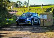 19 September 2021; Callum Devine and co-driver Brian Hoy, in a Ford Fiesta R5, during special stage one of the Cork 20 International Rally in Fermoy, Co. Cork. Photo by Philip Fitzpatrick/Sportsfile