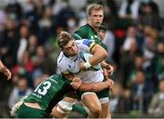 10 September 2021; Kyle Rowe of London Irish is tackled by Shayne Bolton of Connacht during the pre-season friendly match between Connacht and London Irish at The Sportsground in Galway. Photo by Piaras Ó Mídheach/Sportsfile