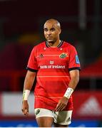 25 September 2021; Simon Zebo of Munster during the United Rugby Championship match between Munster and Cell C Sharks at Thomond Park in Limerick. Photo by Seb Daly/Sportsfile