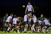 1 October 2021; Elrigh Louw of Vodacom Bulls wins a lineout during the United Rugby Championship match between Connacht and Vodacom Bulls at The Sportsground in Galway. Photo by Brendan Moran/Sportsfile