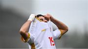 7 October 2021; Lein Tairi of North Macedonia celebrates after the UEFA U17 Championship Qualifier match between North Macedonia and Poland at The Mardyke in Cork. Photo by Eóin Noonan/Sportsfile