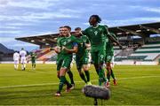 8 October 2021; Conor Coventry of Republic of Ireland celebrates after scoring his side's second goal, a penalty, during the UEFA European U21 Championship Qualifier match between Republic of Ireland and Luxembourg at Tallaght Stadium in Dublin.  Photo by Sam Barnes/Sportsfile