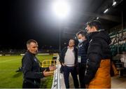 8 October 2021; Republic of Ireland manager Jim Crawford speaking to the media after the UEFA European U21 Championship Qualifier match between Republic of Ireland and Luxembourg at Tallaght Stadium in Dublin.  Photo by Eóin Noonan/Sportsfile